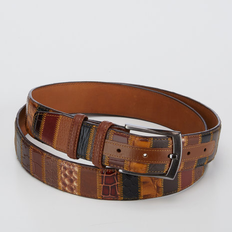 4 cm luxe patchwork riem 260320-3