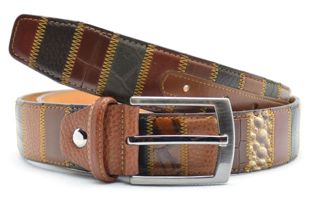 4 cm luxe patchwork riem 260320-3