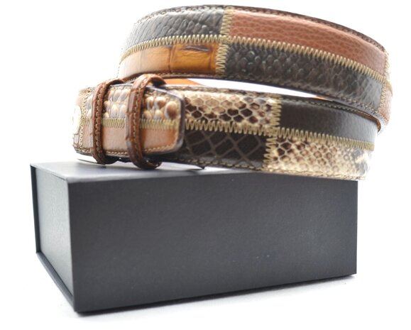 4 cm luxe patchwork riem 260320-8