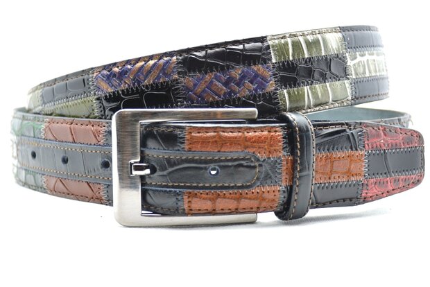 4 cm luxe patchwork riem 260320-8