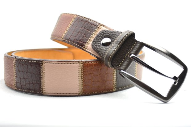 4 cm luxe patchwork riem 260320-9