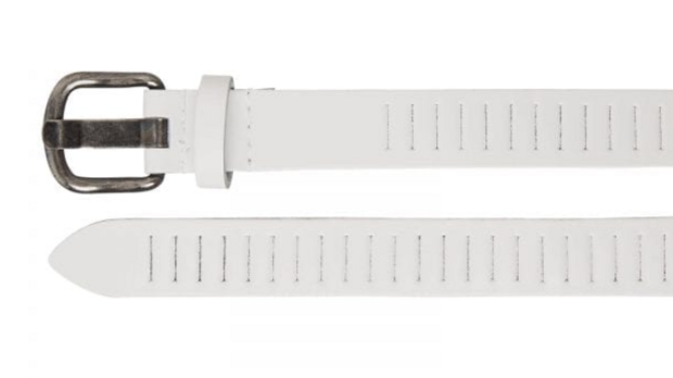 3 cm witte riem perfo 426