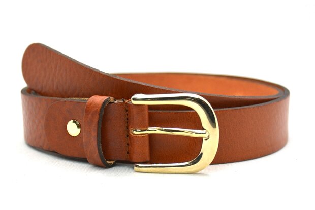 3 cm dames riem cognac 30205