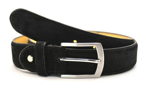 3,5 cm suède riem zwart KP35