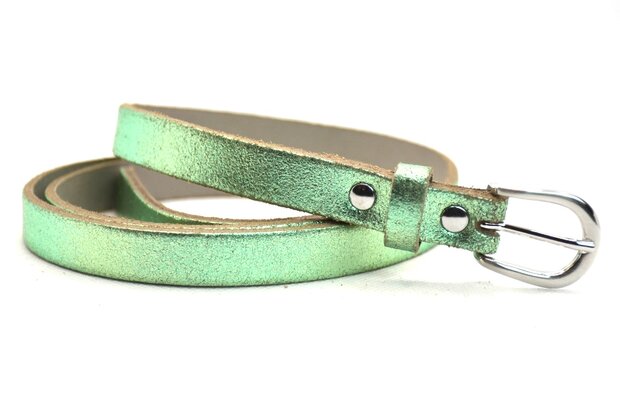 1,5 cm smalle riem groen 436