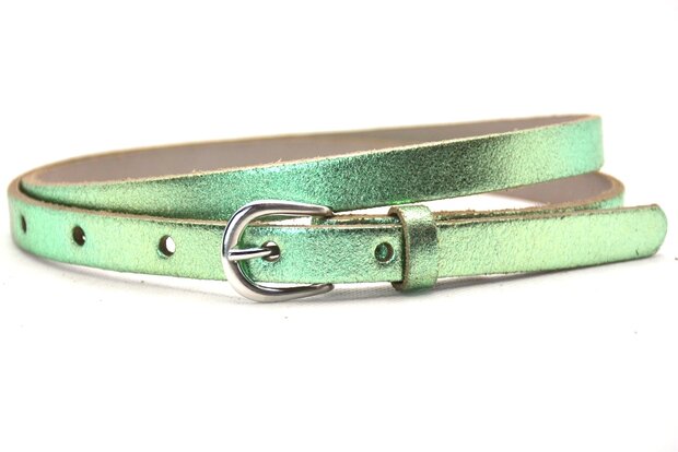 1,5 cm smalle riem groen 436