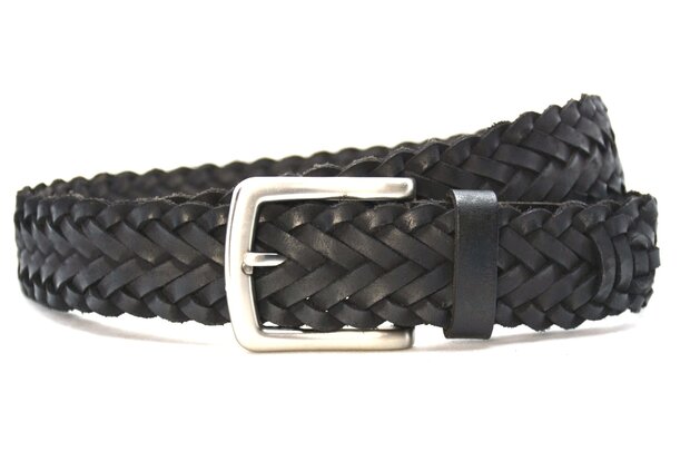 3,5 cm zwarte riem 9736