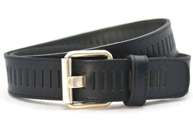 4cm zwarte riem perfo 40428