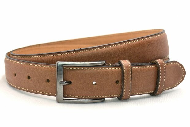 3,5 cm beige/taupe pantalon riem 35577