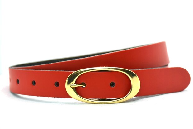 2,5 cm rode dames riem 25203