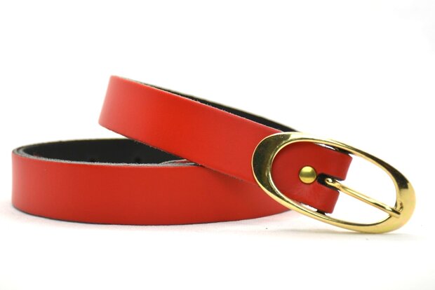 2,5 cm rode dames riem 25203