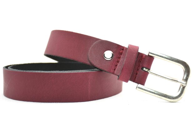 3 cm dames riem bordeaux 30201