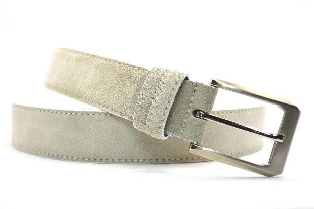 3,5cm suède riem ecru 350Y
