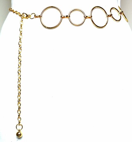 heupriem ketting goud