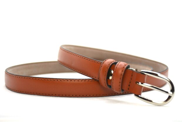 2cm smalle riem cognac 200am