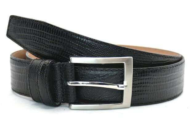 3,5 cm zwarte riem hagedis 350