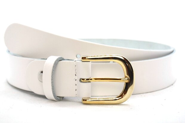 3 cm dames riem wit 30209