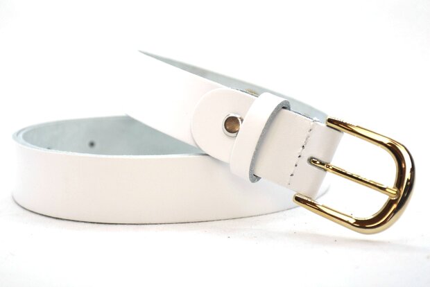 3 cm dames riem wit 30209