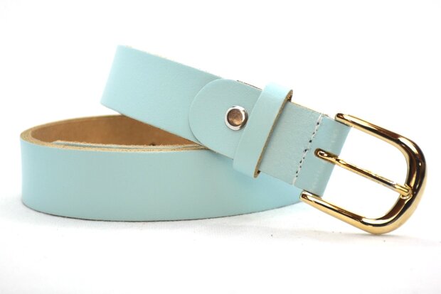 3 cm dames riem blauw 30209