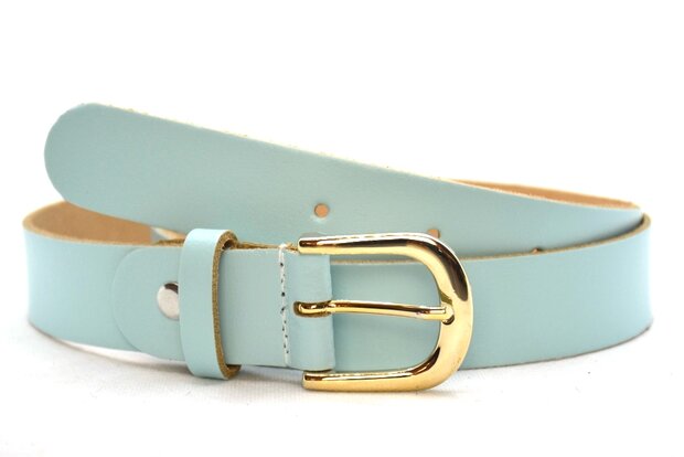 3 cm dames riem blauw 30209
