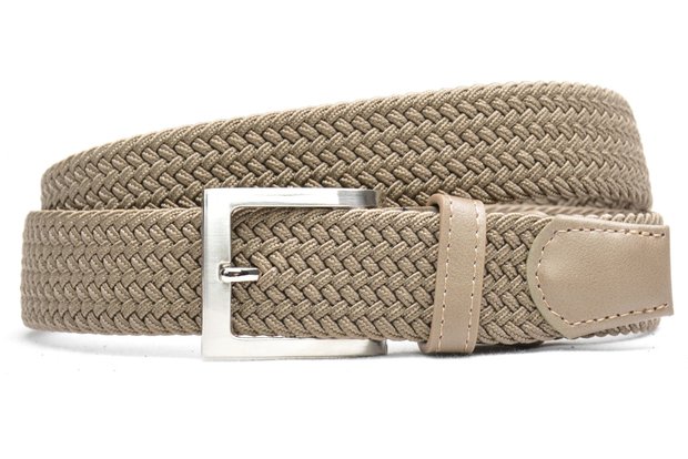 3,5 cm taupe elastische riem TBe