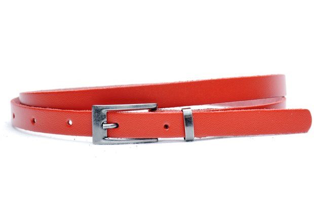 1,5 cm smalle riem rood 435