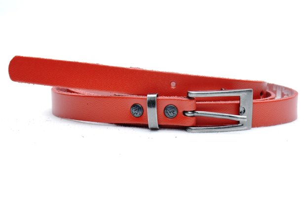 1,5 cm smalle riem rood 435