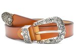 3cm dames riem western cognac 2167