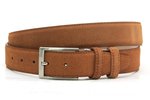 3,5 cm suède riem cognac 350am