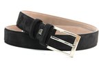 3,5 cm suède riem zwart 350am