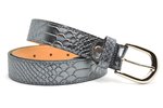 3cm dames riem python zilver 30943