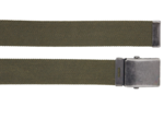 3,5 cm elastische canvas riem groen