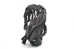 gevlochten riem grijs 800050