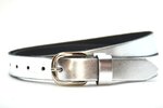 2,5 cm smalle zilveren riem 25455 zilver