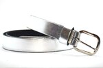 2,5 cm smalle zilveren riem 25455 zilver