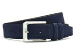 3,5 cm suède riem blauw 350Y
