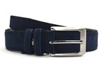 3,5 cm suède riem blauw 350Y