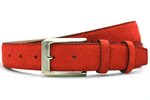 3,5 cm suède riem rood 350Y