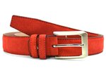 3,5 cm suède riem rood 350Y