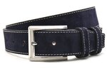 4 cm suède riem blauw 400