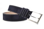 4 cm suède riem blauw 400
