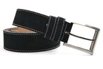 4 cm suède riem zwart 400