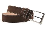 4 cm suède riem bruin 400