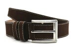 4 cm suède riem bruin 400