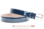 3,5cm pantalon riem blauw lakleder bllak350am