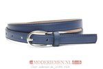 2cm blauwe riem - dames riem donkerblauw nerfleder bl200am