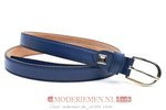 2cm blauwe riem - dames riem donkerblauw nerfleder bl200am