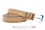 3,5cm suède riem taupe 350am