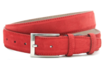3,5 cm suède riem rood 350am