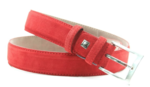 3,5 cm suède riem rood 350am